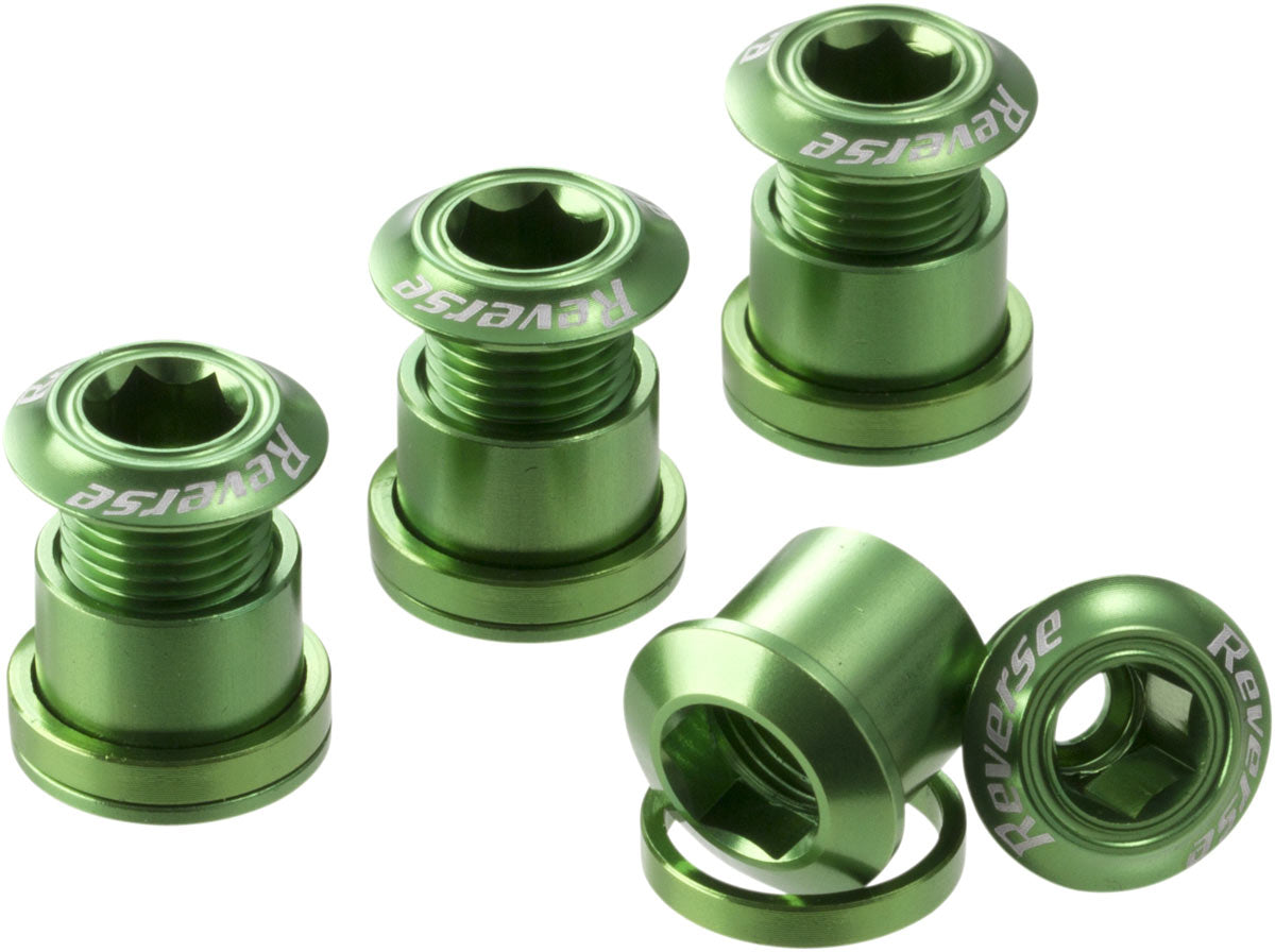 Set 4 suruburi angrenaj Reverse Chainring Bolt Verzi