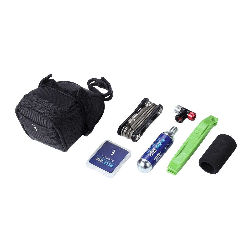 set borseta scule bbb bsb 58 combiset speedpack co2 neagra 125 x 80 x 50mm 2
