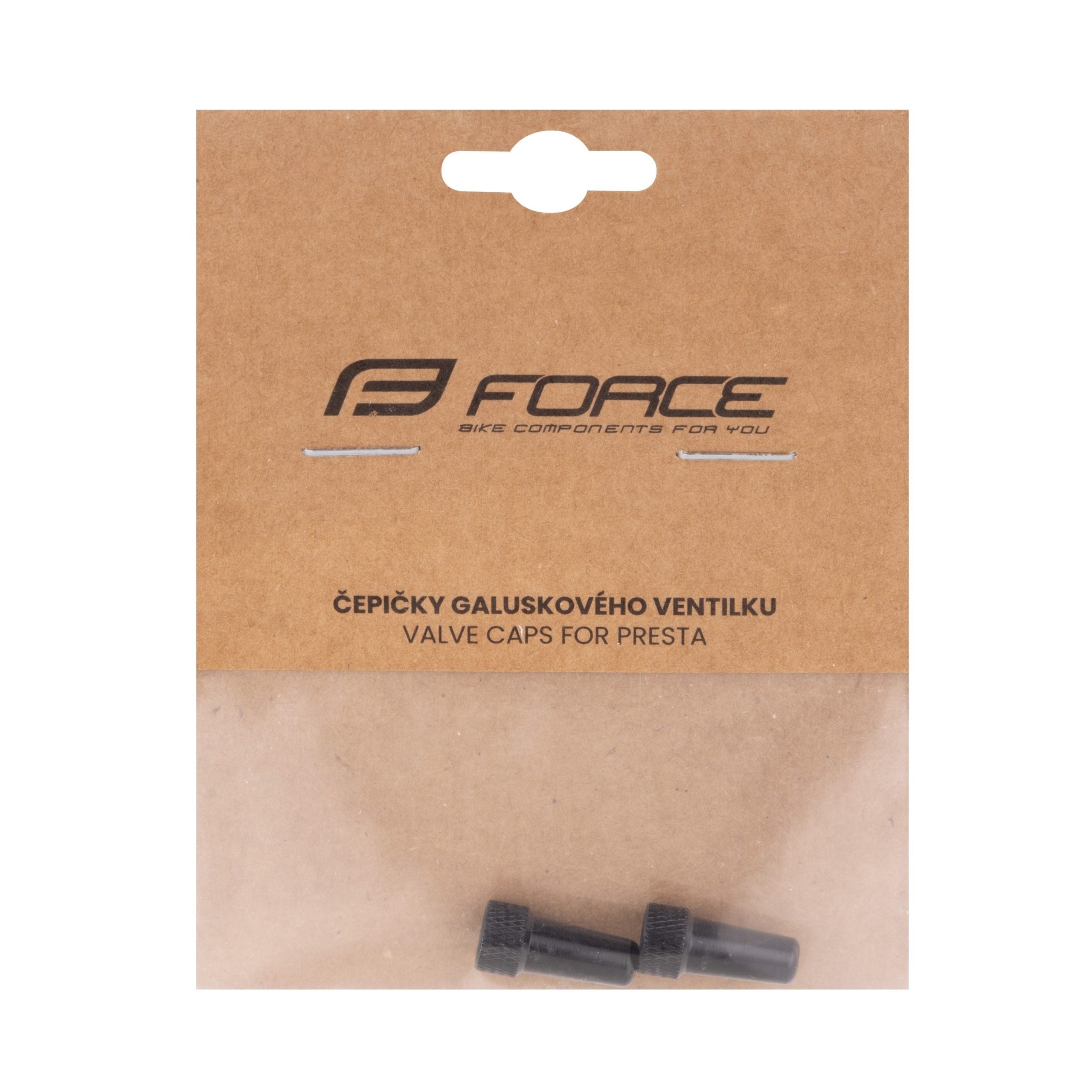 Set capace Force pentru valve tubeless presta, Negre