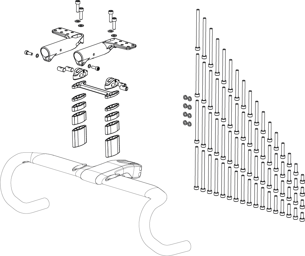 Set de Prinderi CUBE For Handlebar