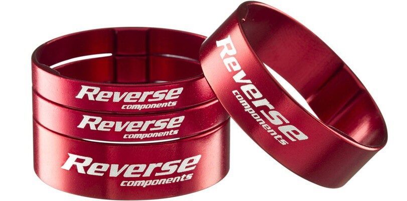 set distantiere reverse 11 8 aluminiu rosii