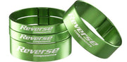 set distantiere reverse 11 8 aluminiu verzi