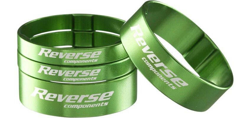 set distantiere reverse 11 8 aluminiu verzi