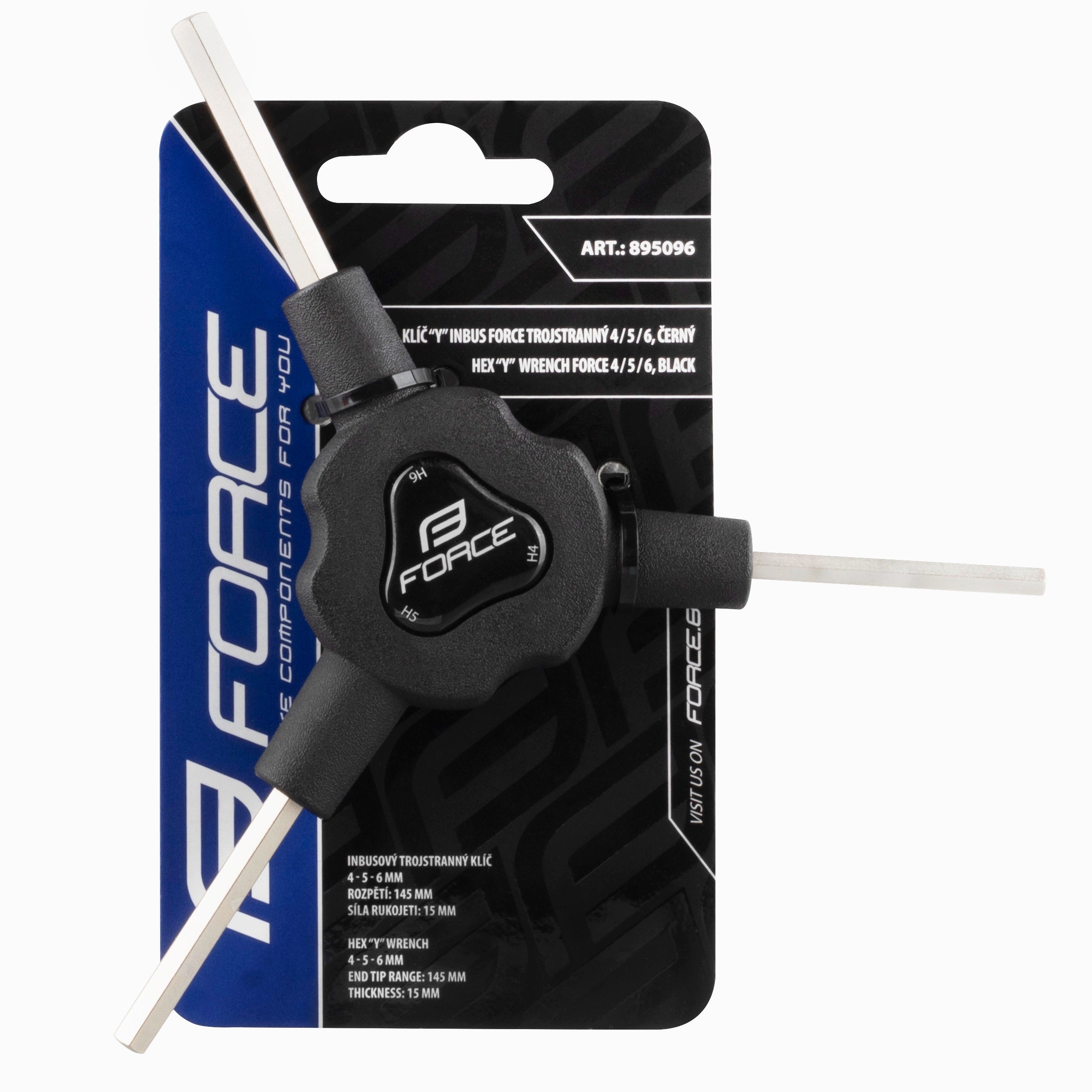 Set imbusuri Force 4/ 5/ 6 mm, negru