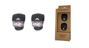 Set lumini fata/spate Sprint din silicon negre