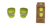 Set lumini fata/spate Sprint din silicon verde