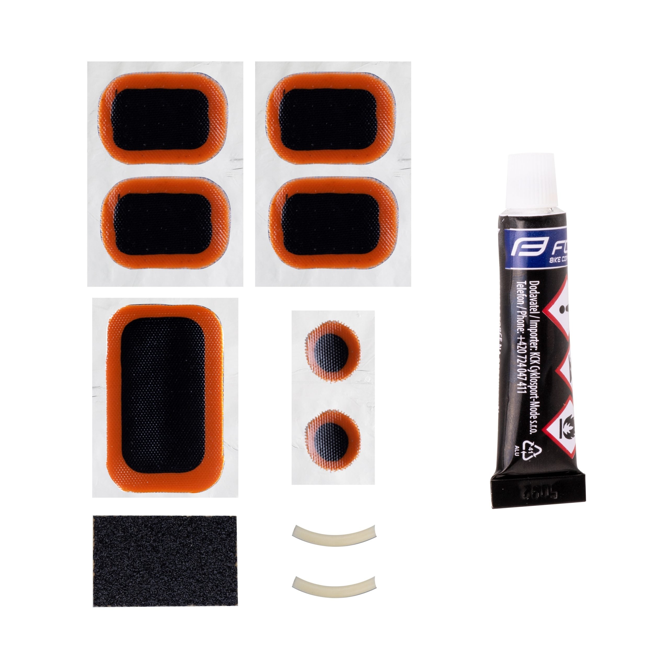 Set reparatie pana Force 7 petece cu lipici