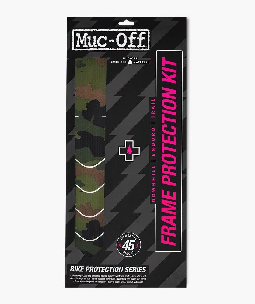set stickere protectie cadru muc off frame protection kit dh enduro trail camo 2
