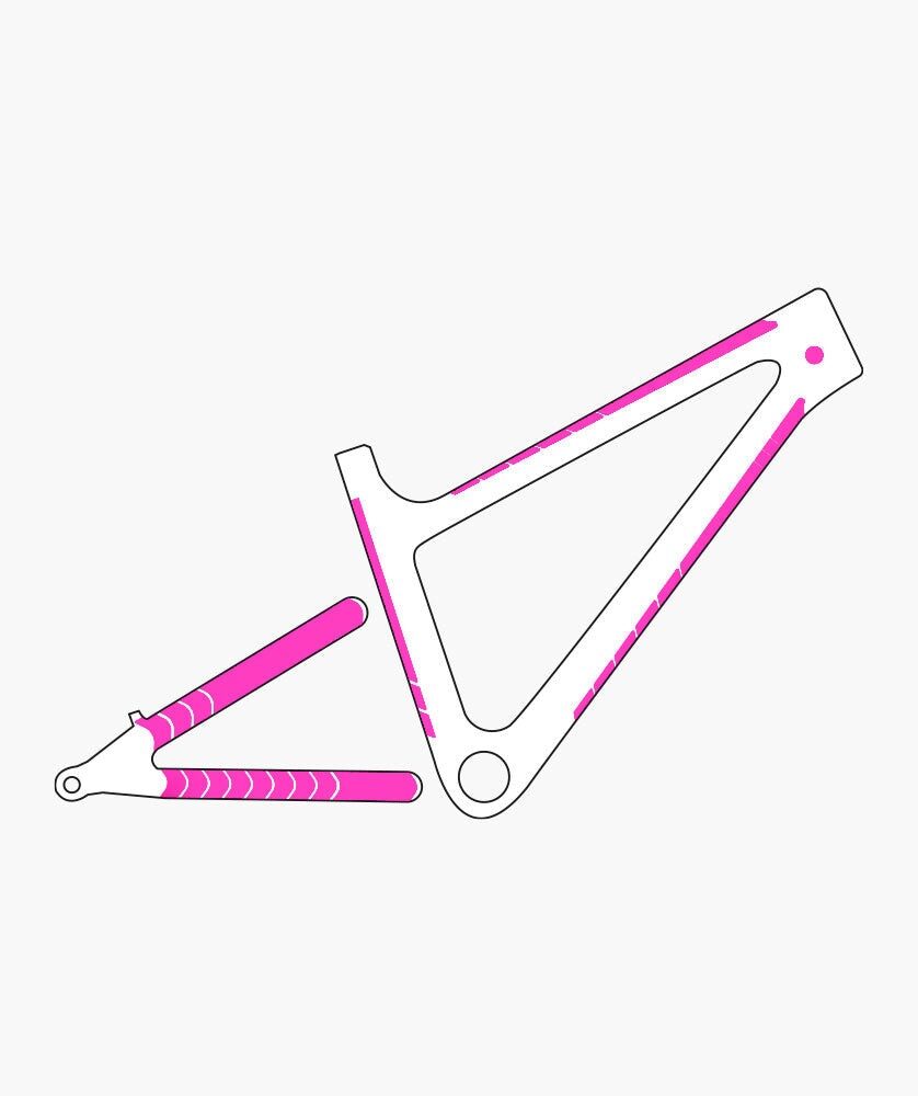 set stickere protectie cadru muc off frame protection kit dh enduro trail camo 3