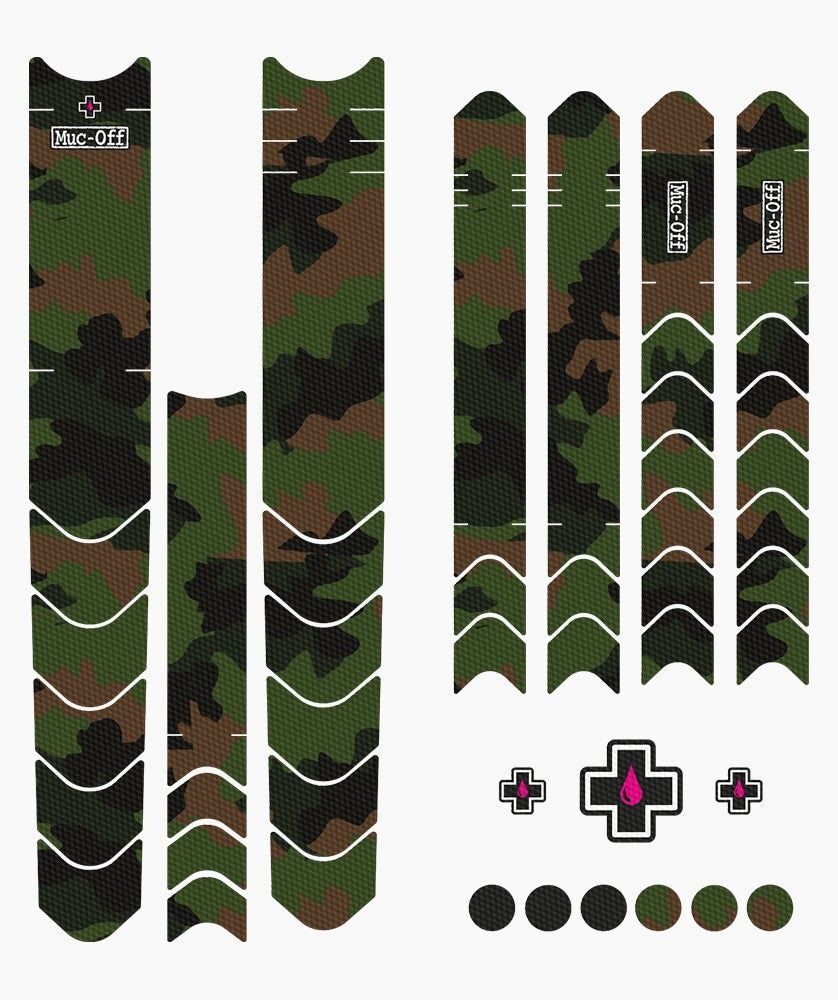 set stickere protectie cadru muc off frame protection kit dh enduro trail camo