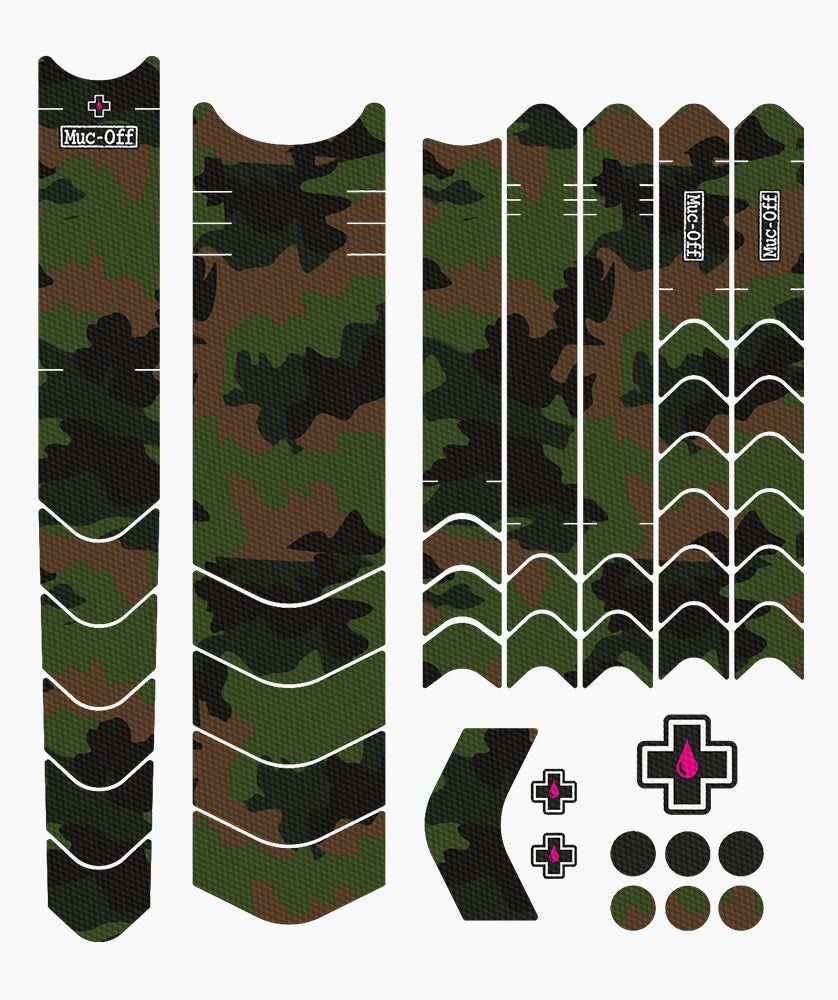 set stickere protectie cadru muc off frame protection kit e mtb camo
