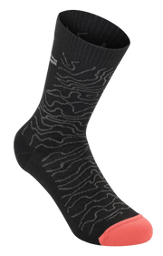 sosete alpinestars drop socks 15 black mid gray l