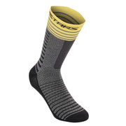 sosete alpinestars drop socks 19 mid gray yellow s