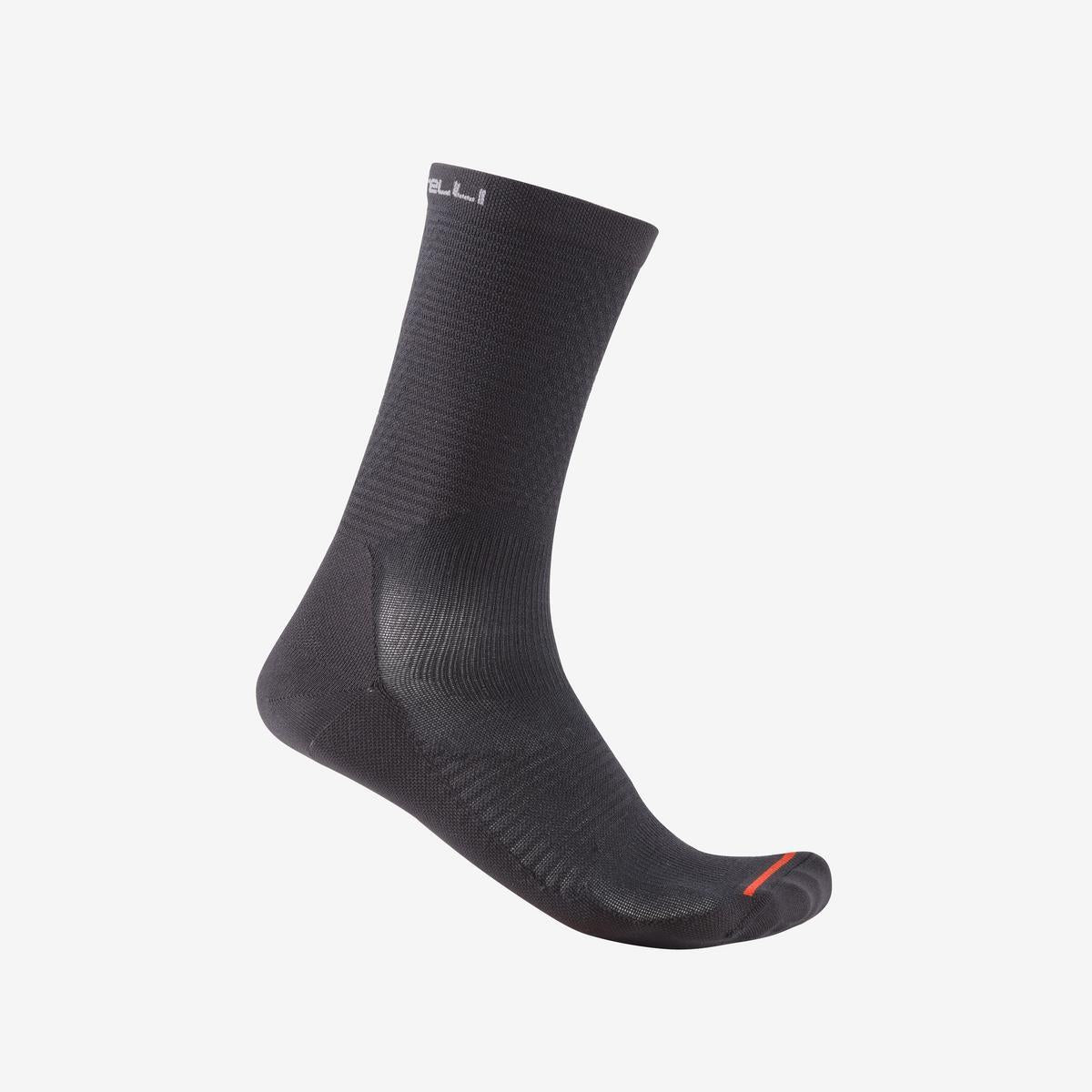 Sosete Castelli A/C 18, unisex, negru, XXL, 44-47
