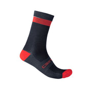 Sosete Castelli Alpha 18, Bleumarin/Rosu, S/M, 36-39
