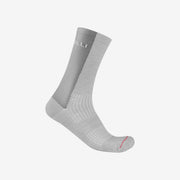 Sosete Castelli CST Logo 18 Merino, Gri Argintiu/Gri Inchis, LXL