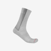 Sosete Castelli CST Logo 18 Merino, Gri Argintiu/Gri Inchis