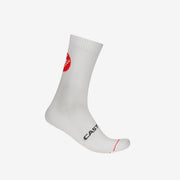 Sosete Castelli Entrata 18, unisex, alb L/XL, 40-43