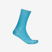 Sosete Castelli Espresso 18, unisex, albastru neon, S/M, 35-39