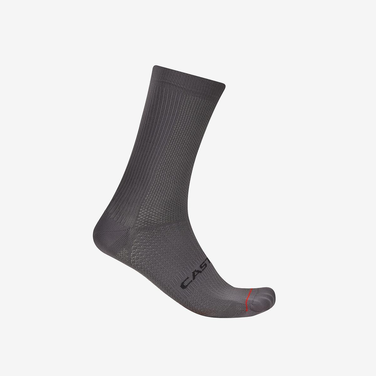 Sosete Castelli Espresso 18, unisex, gri inchis, XXL, 44-47