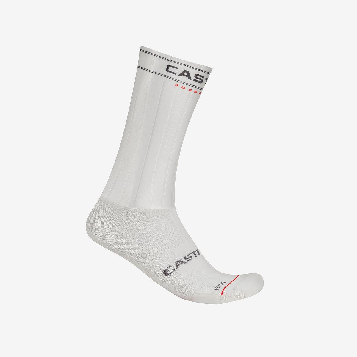 Sosete Castelli Fast Feet 4, unisex, alb S/M, 35-39