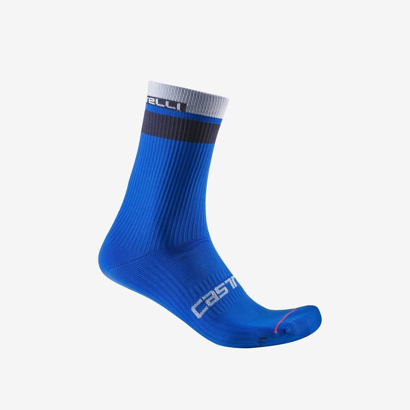 sosete castelli gara thermal 18 albastru bleumarin alb xxl 44 47