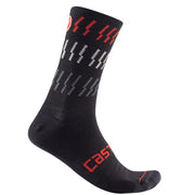 Sosete Castelli Mid Winter 18 Negru/Rosu XXL 44-47