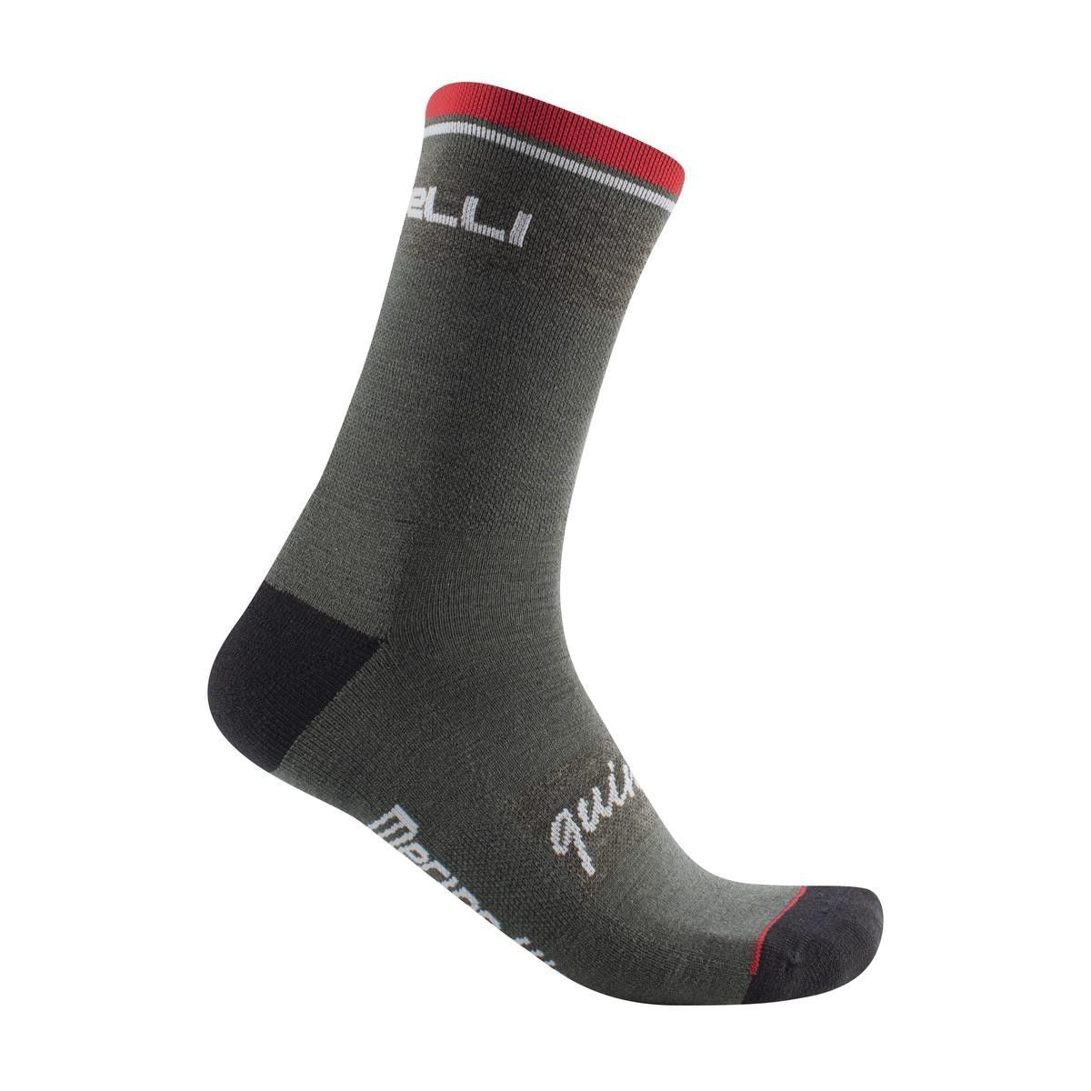 sosete castelli quindici soft merino kaki l xl 40 43