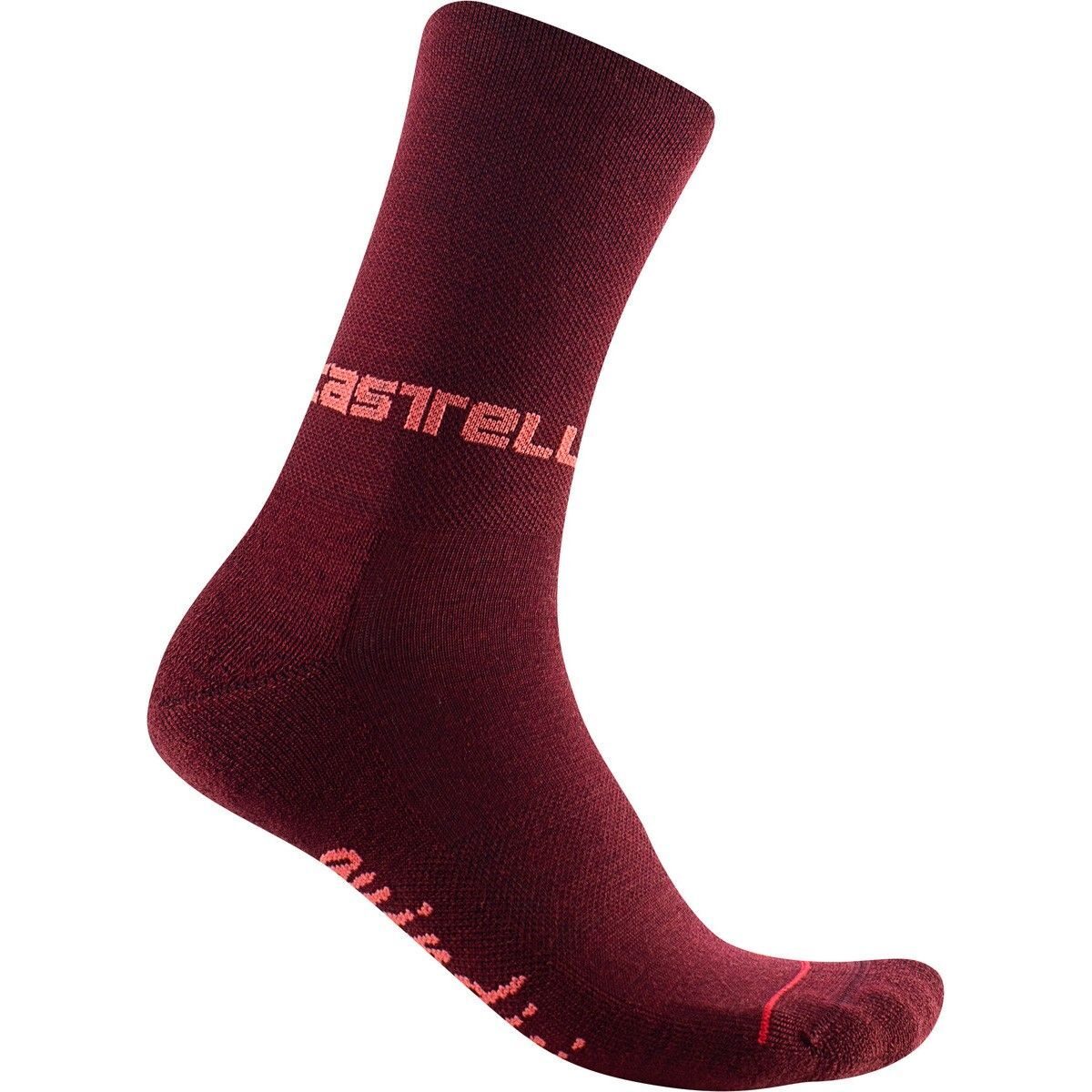 sosete castelli quindici soft merino w de dama visiniu l xl 39 41