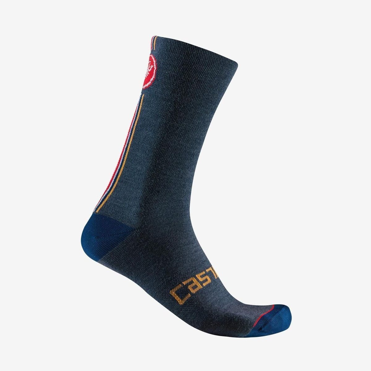 Sosete Castelli Racing Stripe 18 Bleumarin