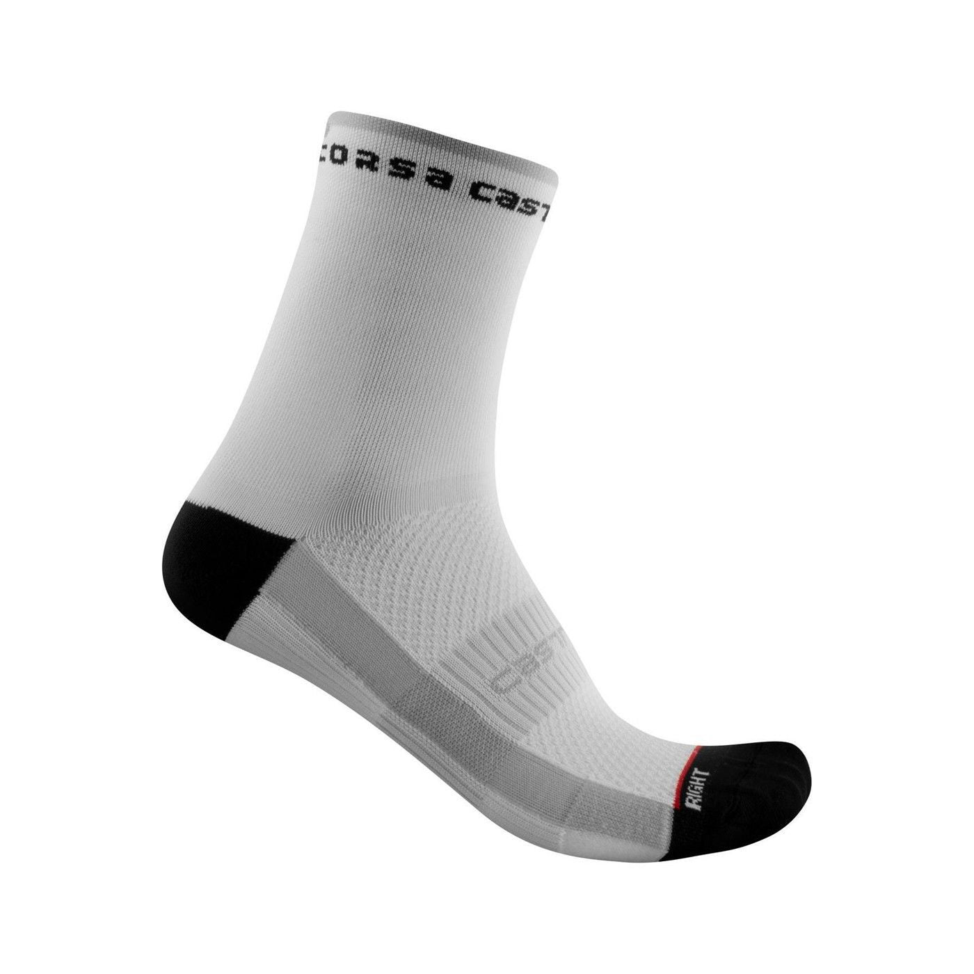 sosete castelli rosso corsa w 11 pentru femei alb negru s m 35 38