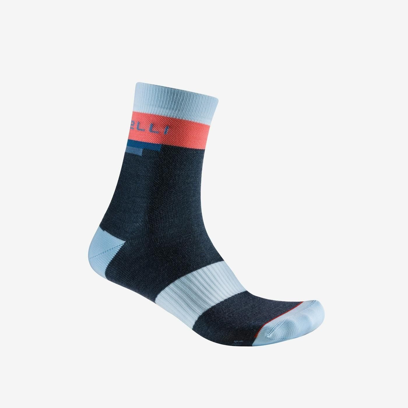 sosete castelli velocissima 2 thermal bleumarin bleu corai s m 35 38