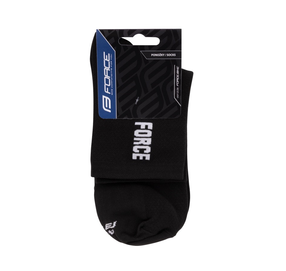 Sosete Force Colour scurte negre L-XL (42-46)