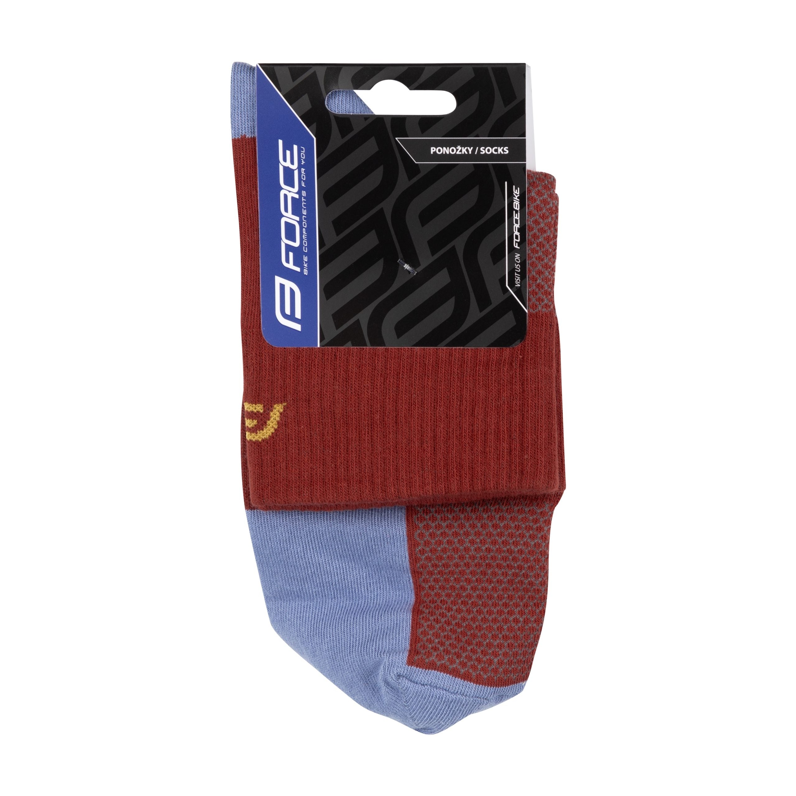Sosete Force EDGE, rosu-albastru S-M/36-41