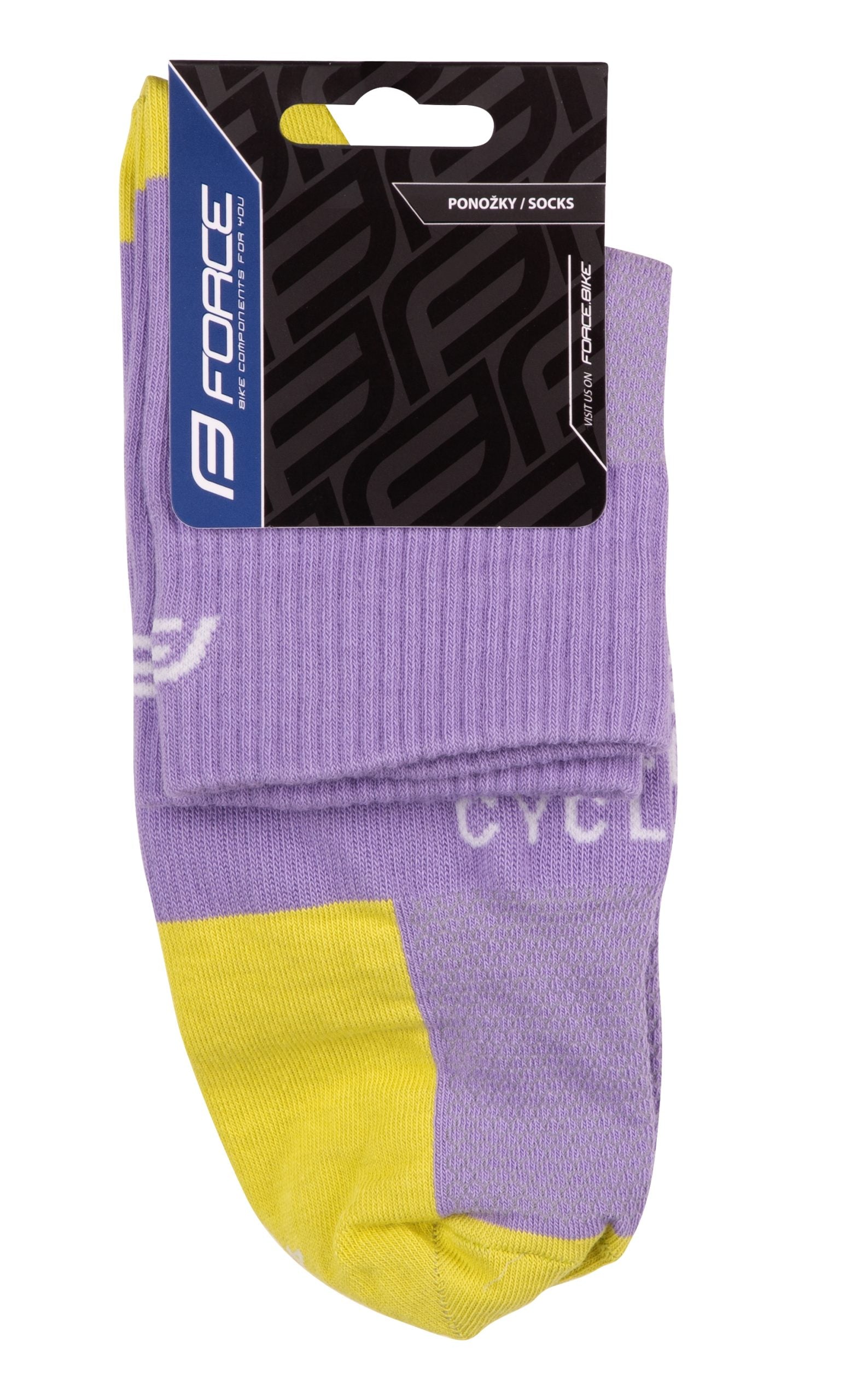 Sosete Force EDGE, violet-fluo L-XL/42-46