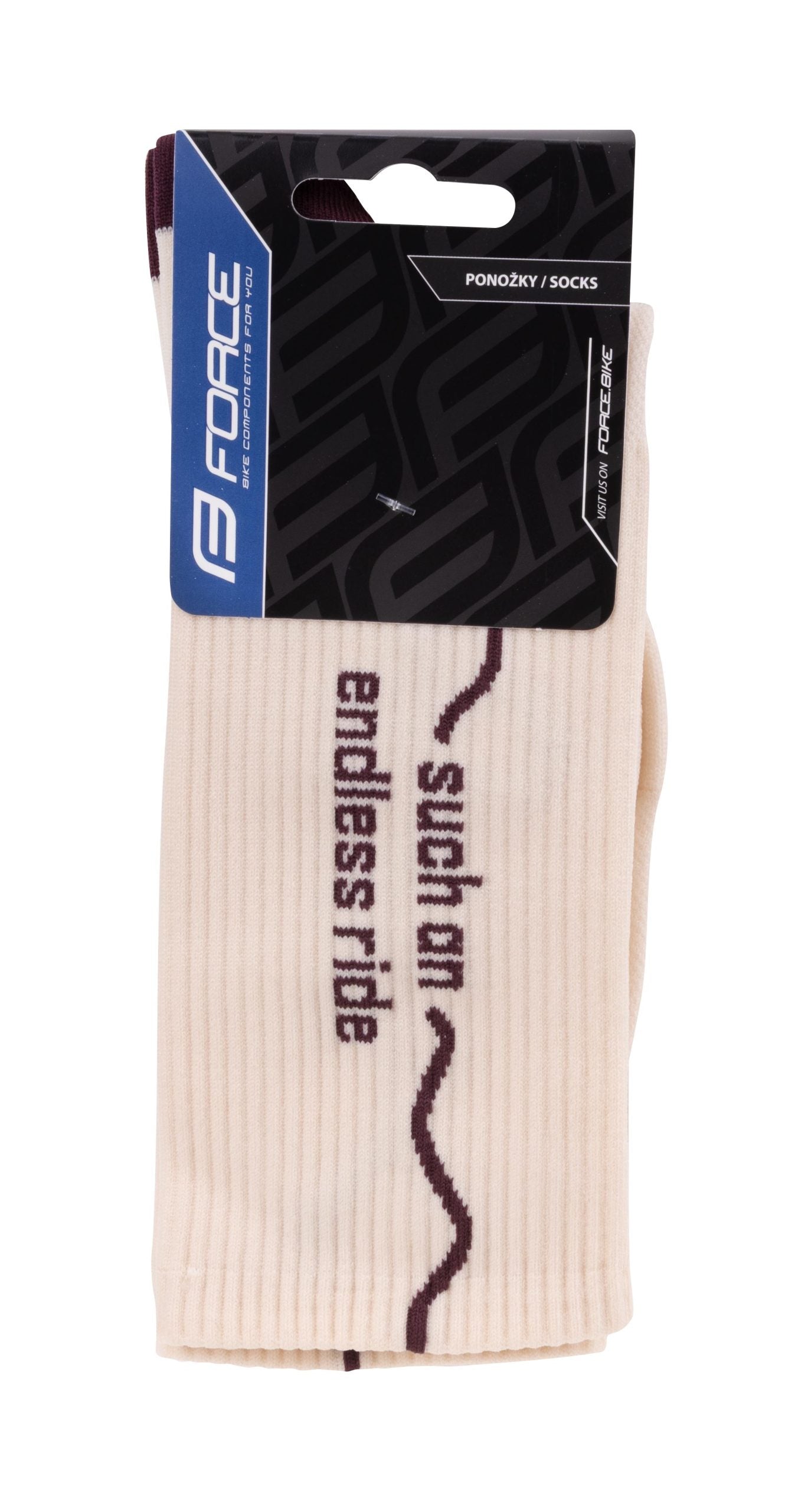 Sosete Force ENDLESS, crem L-XL/42-46