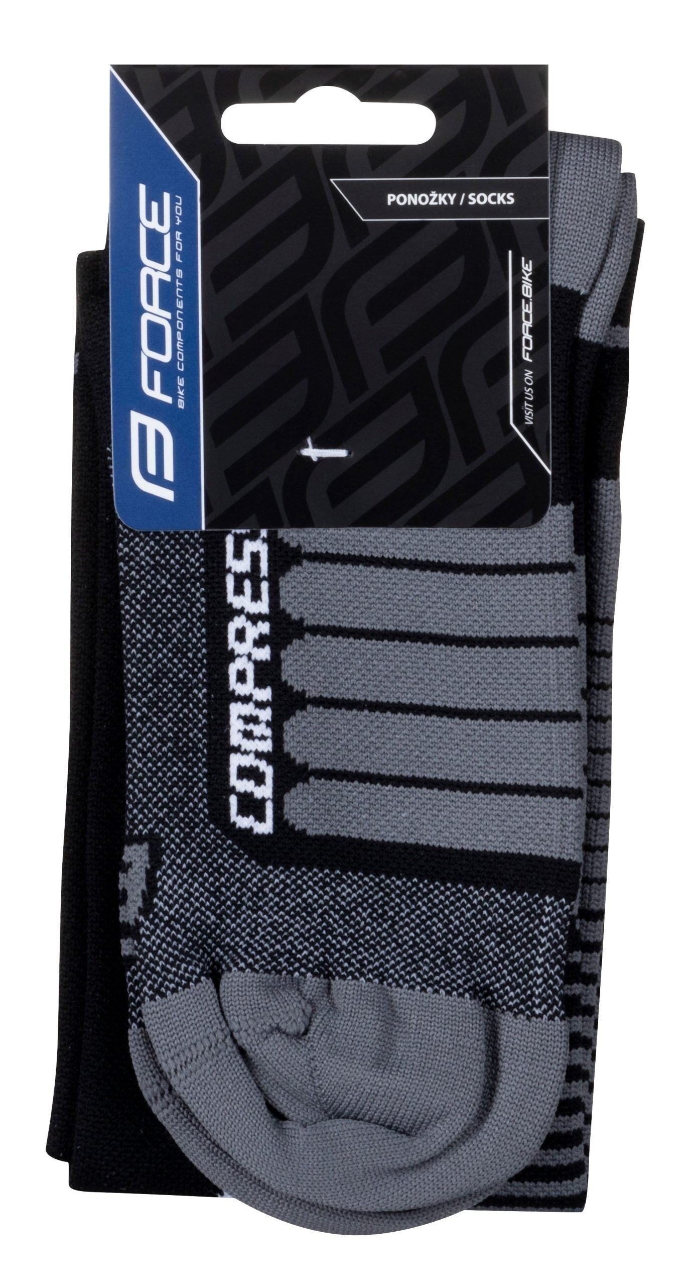 sosete force f compress negru gri xxs xs 33 35 1 scaled
