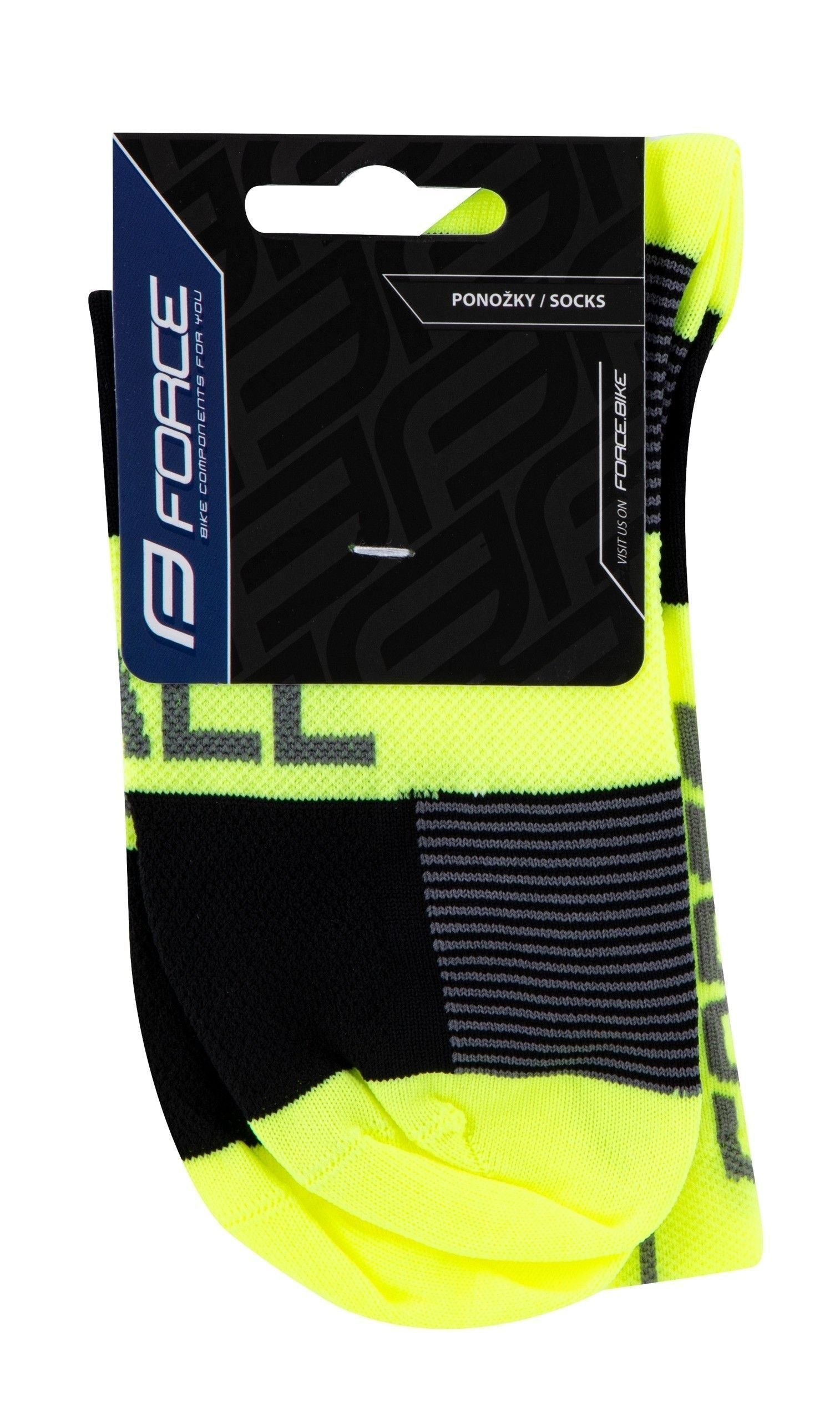 sosete force hale fluo negru gri s m 36 41 1