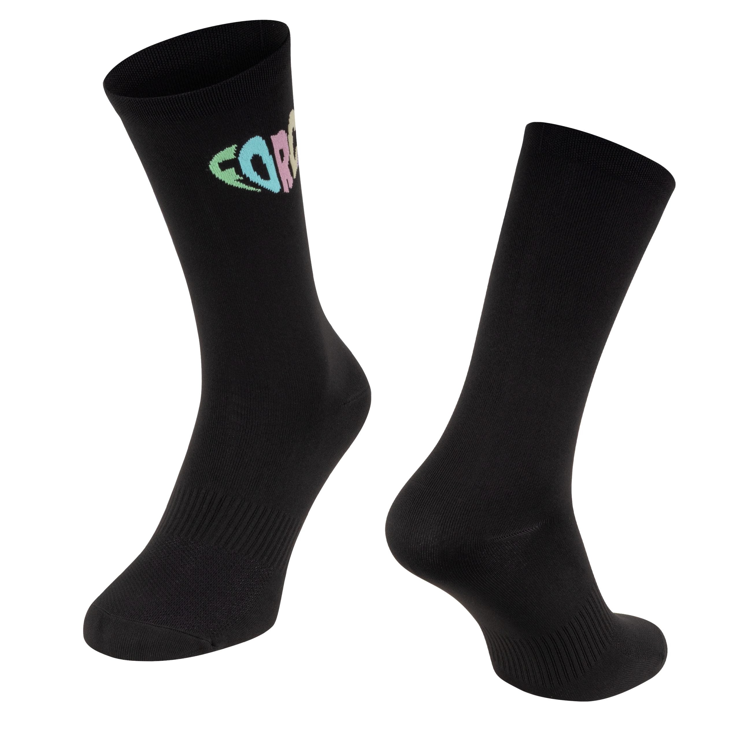Sosete Force In Heart lungi negre S-M/36-41