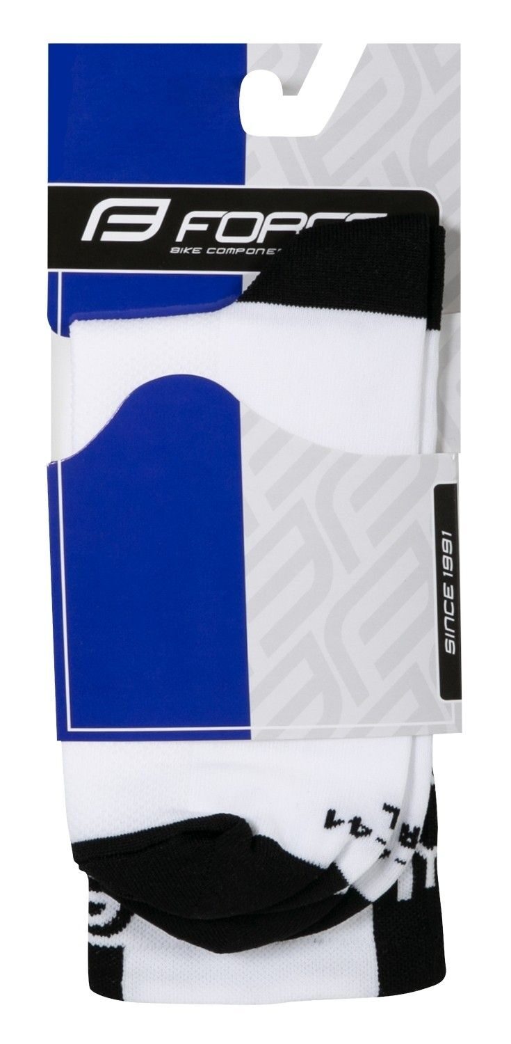 sosete force long pro white black l xl 42 46 3