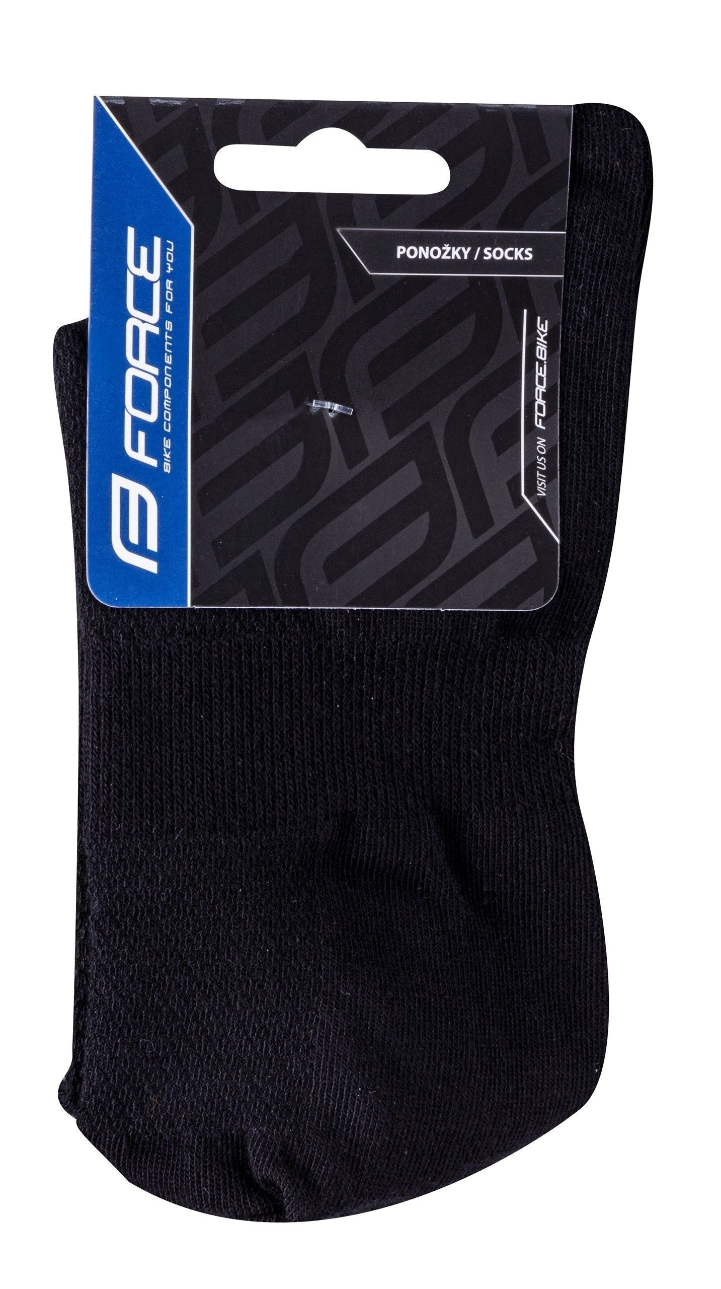 sosete force mid negru s m 36 41 1
