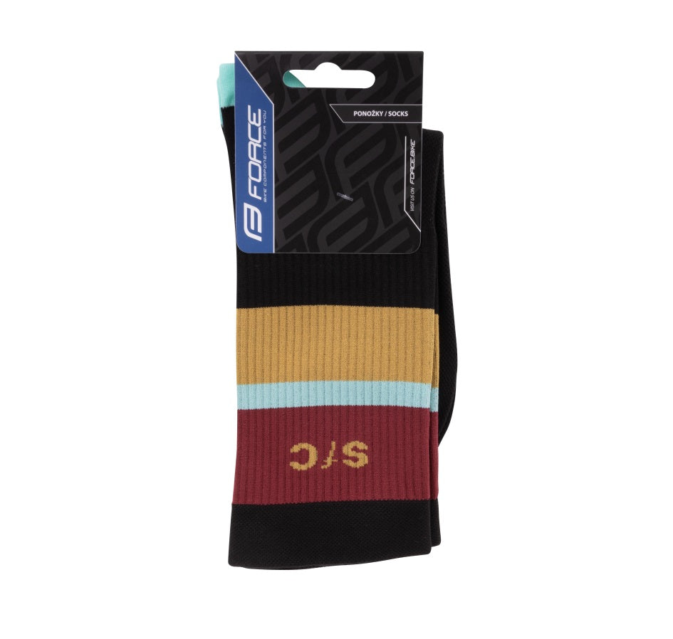 Sosete Force Stripe long negre L-XL (42-46)