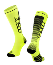 sosete lungi force compress negru fluo s m 36 41