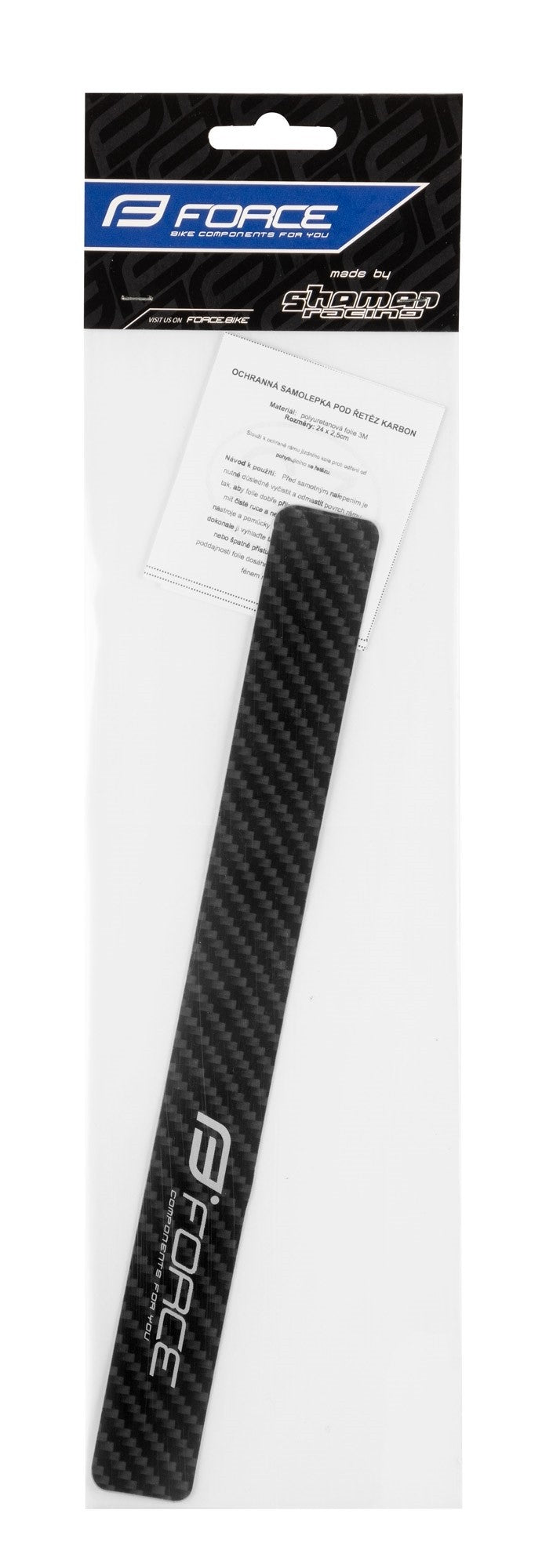 Sticker protectie lant Force, marime M, carbon
