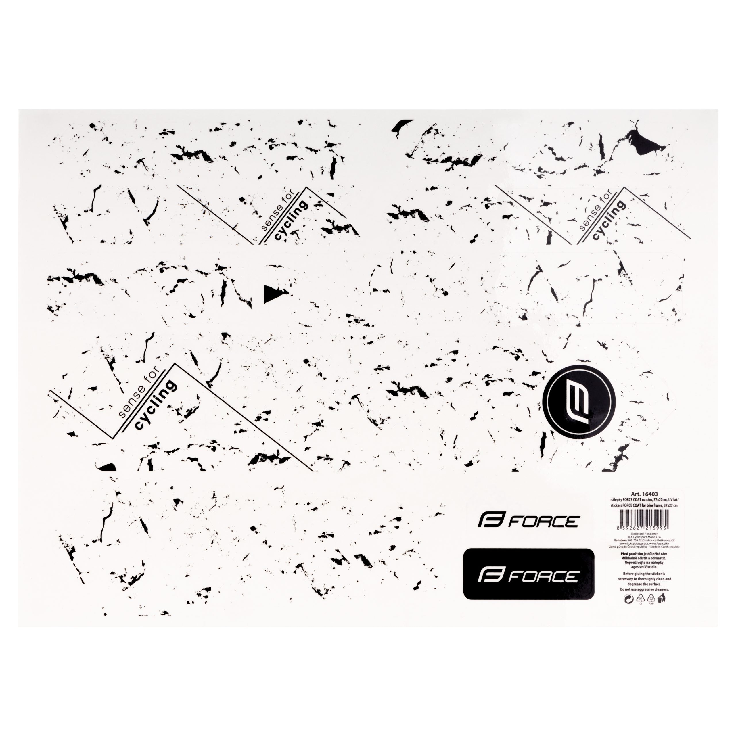 Stickere Force COAT pentru cadru, 37x27 cm