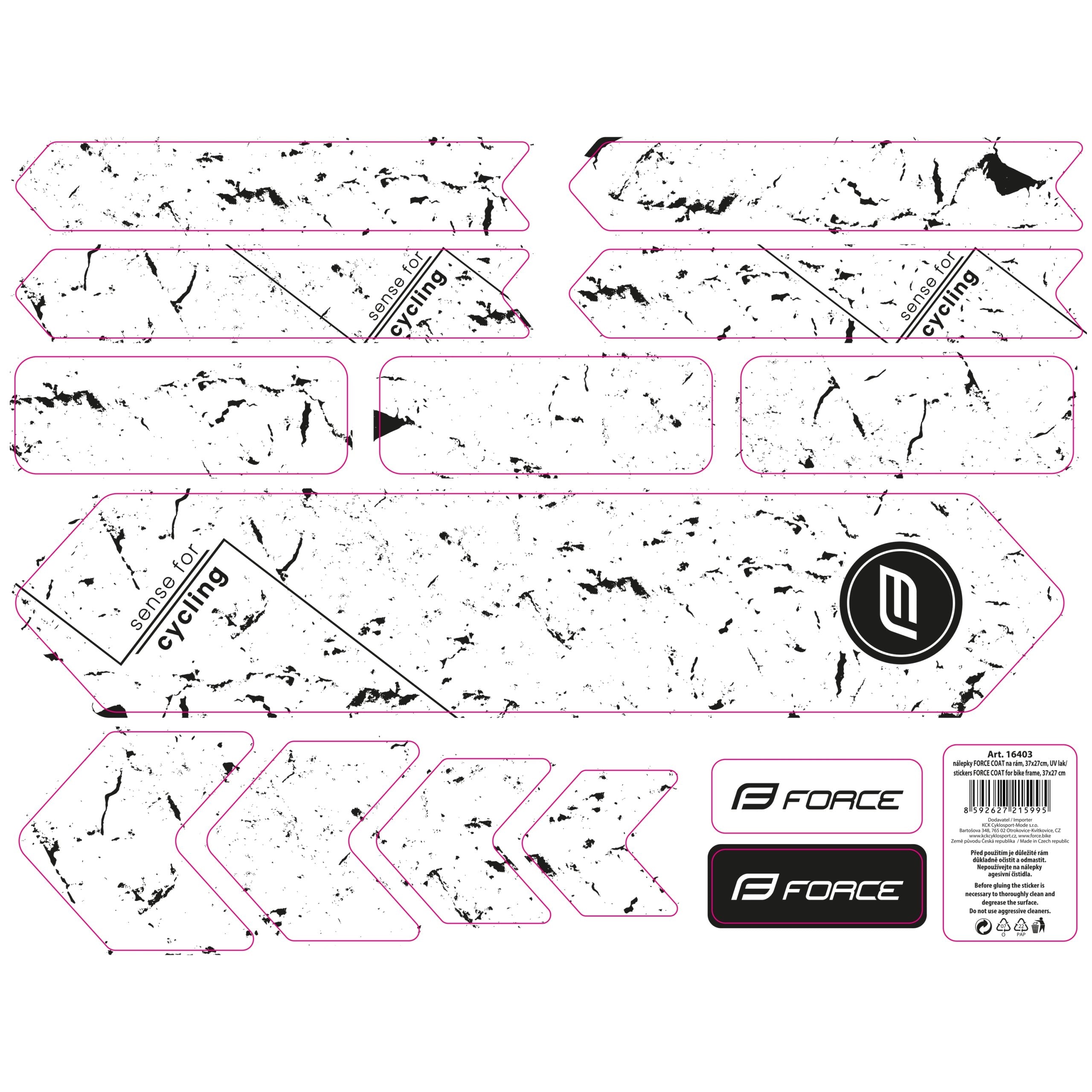 Stickere Force COAT pentru cadru, 37x27 cm