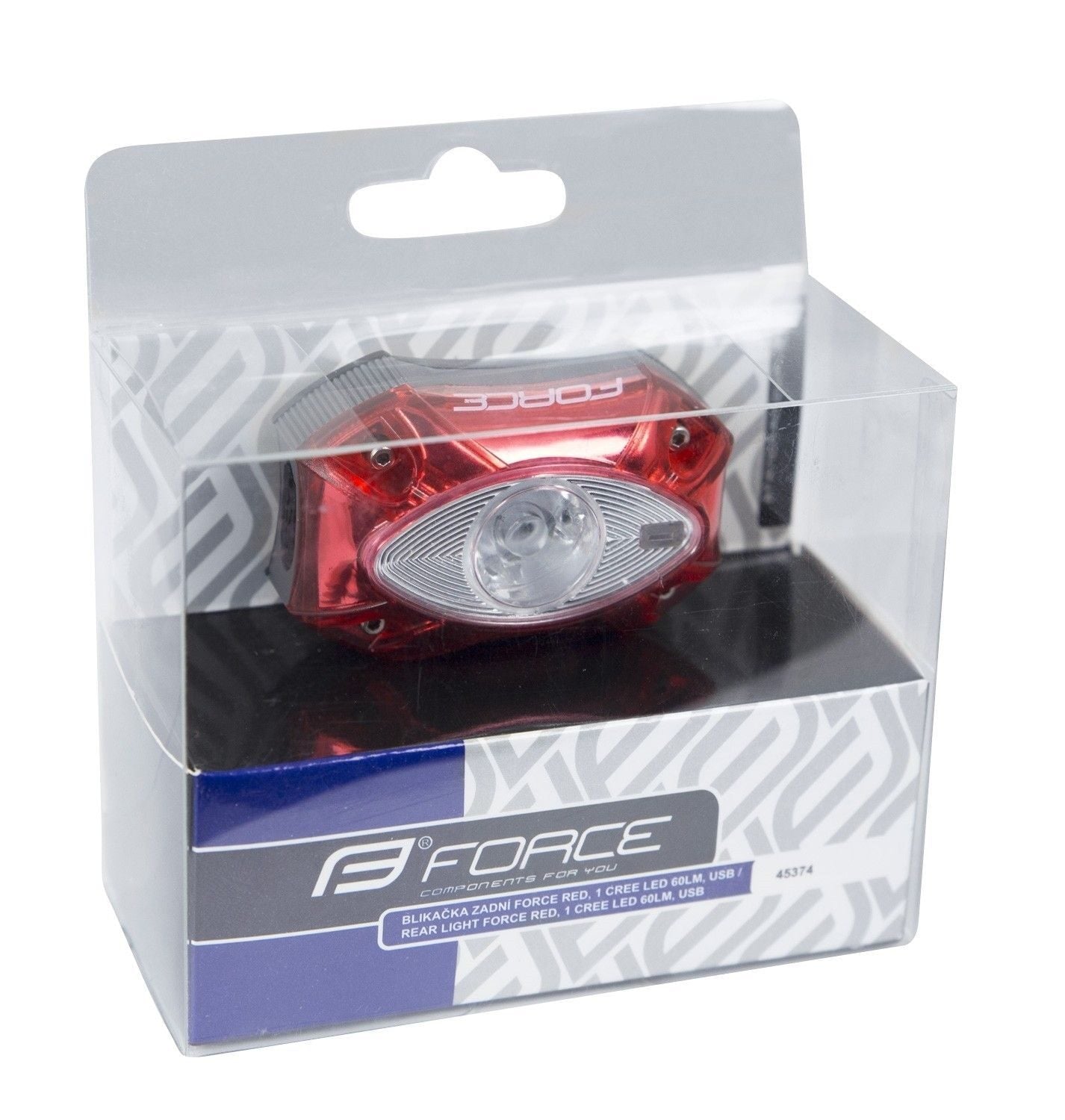 stop spate force red 1 led cree 60 lm usb 1