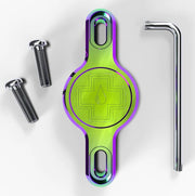 suport appleairtag pentru cadru muc off secure tag holder v2 iridescent