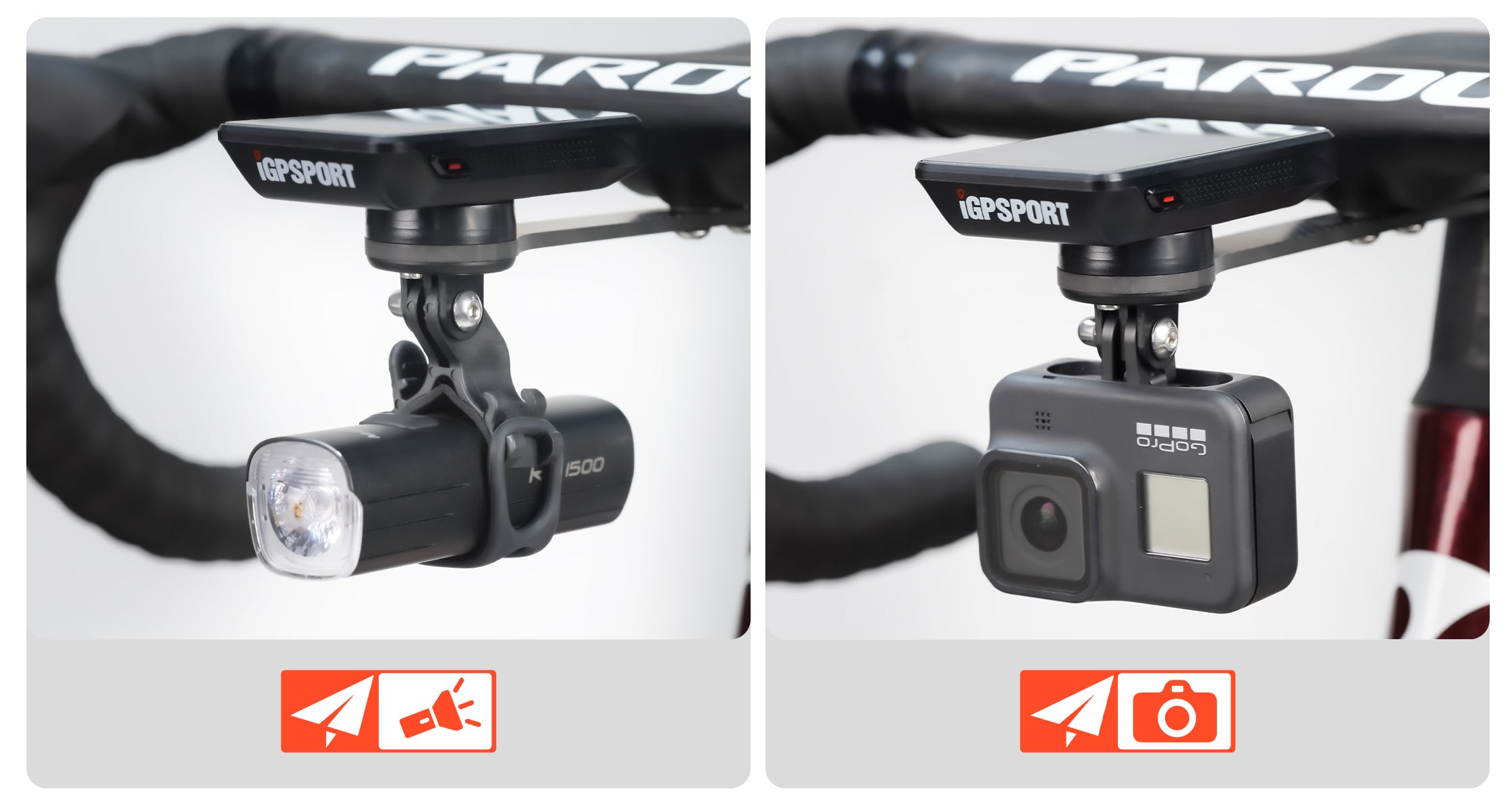 Suport prindere bicicleta iGPSPORT M82S pentru Aerobar Integrat