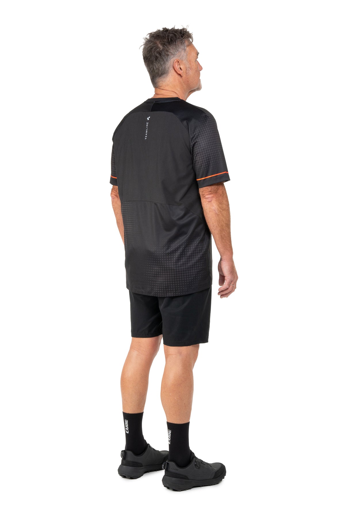 Tricou CUBE Round Neck Tech Teamline S/S Black